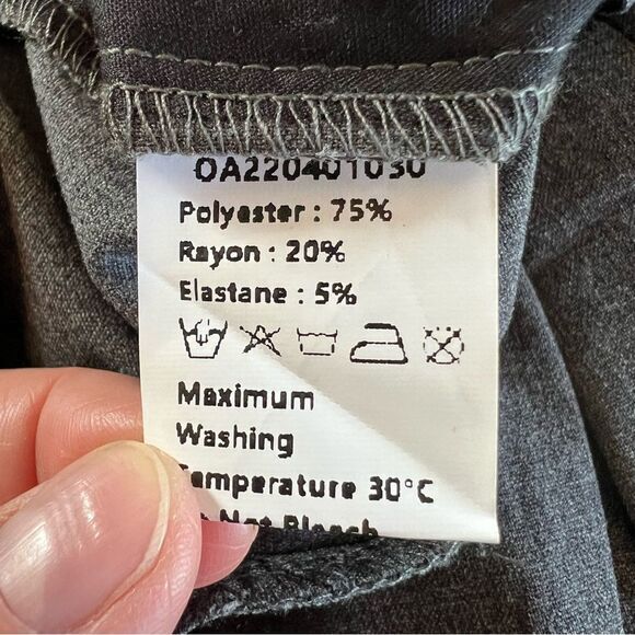 Commense Airstream Straight Leg Dress Pants Size XL Grey Cuffed High Waisted NWT - Picture 12 of 16